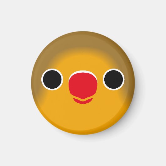 Het gezicht van een Fischer's Lovebird Magneet (Voorkant)