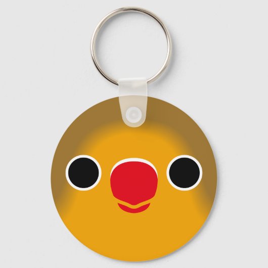 Het gezicht van een Fischer's Lovebird Sleutelhanger (Voorkant)