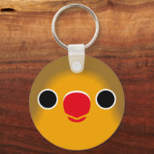 Het gezicht van een Fischer's Lovebird Sleutelhanger (Achterkant)