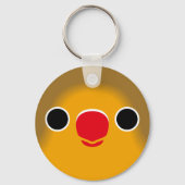 Het gezicht van een Fischer's Lovebird Sleutelhanger (Achterkant)