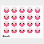 Het gezicht van een Gala Ronde Sticker (Vel)