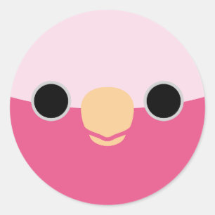 Het gezicht van een Gala Ronde Sticker