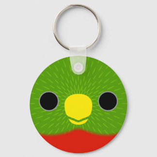 Het gezicht van een Geel-billed loriket Sleutelhanger