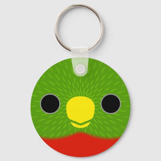 Het gezicht van een Geel-billed loriket Sleutelhanger (Voorkant)