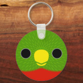 Het gezicht van een Geel-billed loriket Sleutelhanger (Achterkant)