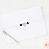 Het gezicht van een Goffin's kaketoe Ronde Sticker (Envelop)