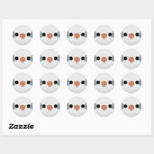 Het gezicht van een Grey Monk Parkiet Ronde Sticker (Vel)