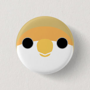 Het gezicht van een kaneel perzik-geconfronteerd l ronde button 3,2 cm
