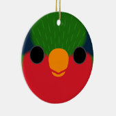 Het gezicht van een Kuhl's loriket Keramisch Ornament (Rechts)