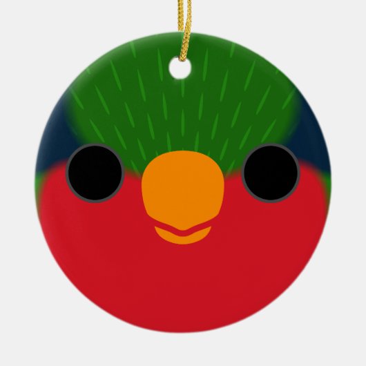 Het gezicht van een Kuhl's loriket Keramisch Ornament (Voorkant)