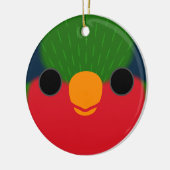 Het gezicht van een Kuhl's loriket Keramisch Ornament (Links)