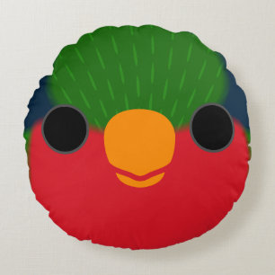 Het gezicht van een Kuhl's loriket Rond Kussen