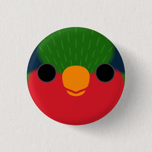 Het gezicht van een Kuhl's loriket Ronde Button 3,2 Cm (Voorkant)