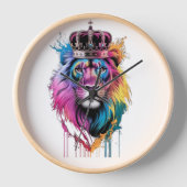 Het gezicht van een majestueuze leeuw met een koni (Voorkant)