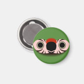 Het gezicht van een militaire ara magneet (Voorkant / Achterkant)