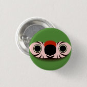 Het gezicht van een militaire ara ronde button 3,2 cm (Voorkant /achterkant)