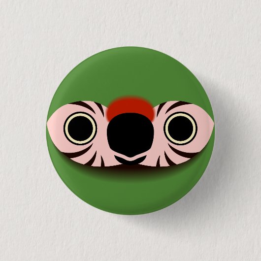 Het gezicht van een militaire ara ronde button 3,2 cm (Voorkant)