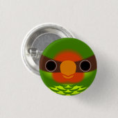 Het gezicht van een Mindanao loriket Ronde Button 3,2 Cm (Voorkant /achterkant)
