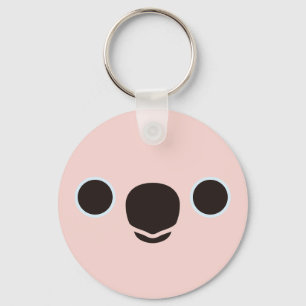 Het gezicht van een Molukse kaketoe Sleutelhanger