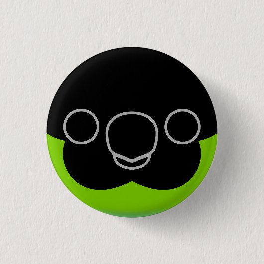 Het gezicht van een Nanday parkiet Ronde Button 3,2 Cm (Voorkant)