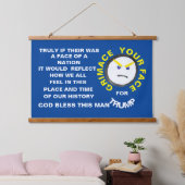 Het gezicht van een natie hangend wandkleed (Slaapkamer)