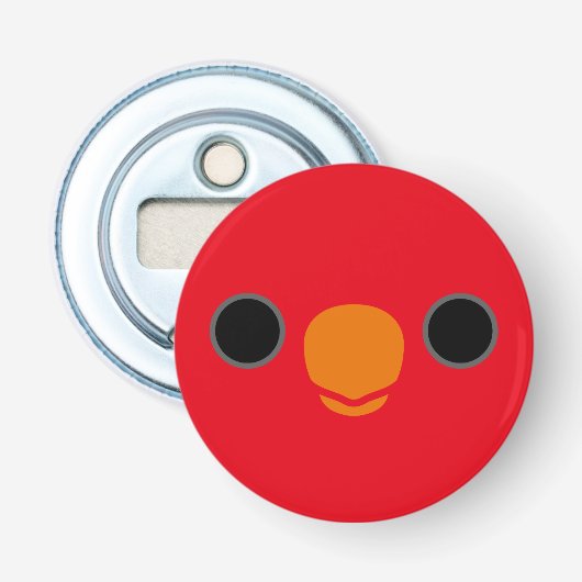 Het gezicht van een Obi violette-hals heerlijkheid Button Flesopener (Voorkant)