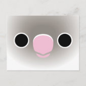 Het gezicht van een Pastel blauwe gemaskerde loveb Feestdagenkaart (Voorkant)