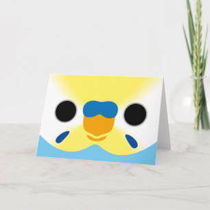Het gezicht van een pastel regenboog mannelijke bu kaart