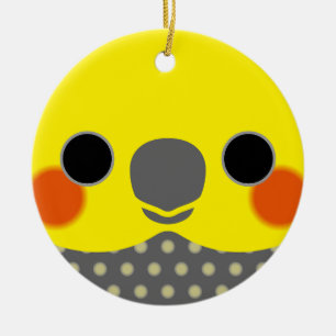 Het gezicht van een Pearl mannelijke cocktail Keramisch Ornament