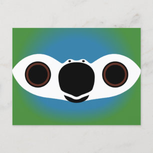 Het gezicht van een roodbuikara feestdagenkaart