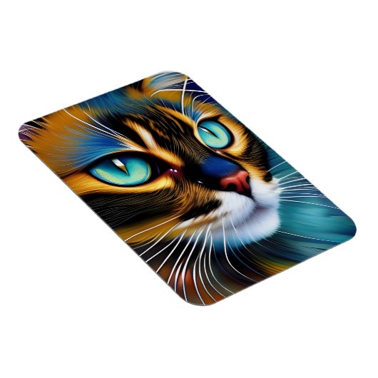 Het gezicht van een schattig Lynx-punt Siamese Magneet (Rechterzijde)