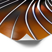 Het gezicht van een schattig Lynx-punt Siamese Perfect Poster (Hoek)