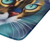 Het gezicht van een schattig Lynx-punt Siamese Snijplank (Hoek)