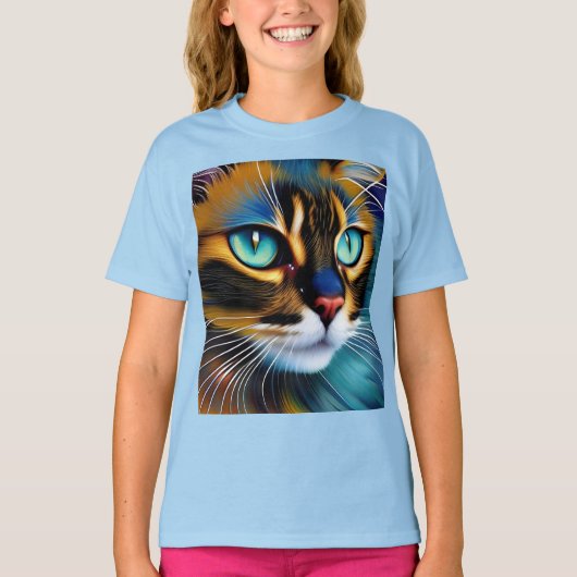 Het gezicht van een schattig Lynx-punt Siamese T-shirt (Voorkant)
