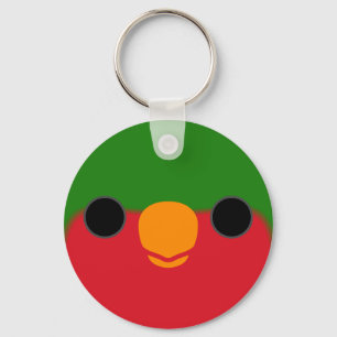 Het gezicht van een Stephen's loriket Sleutelhanger