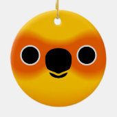 Het gezicht van een Sun Conure Keramisch Ornament (Achterkant)