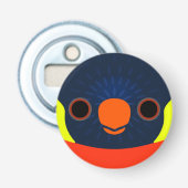 Het gezicht van een Sunset Loriket Button Flesopener (Voorkant)