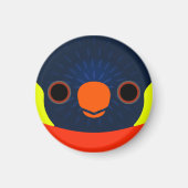 Het gezicht van een Sunset Loriket Magneet (Voorkant)