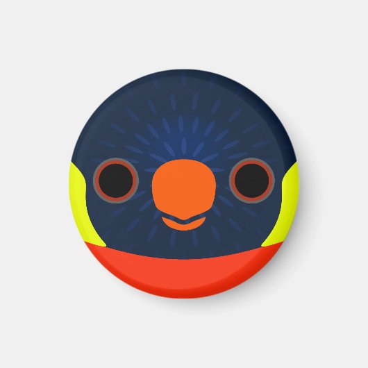 Het gezicht van een Sunset Loriket Magneet (Voorkant)