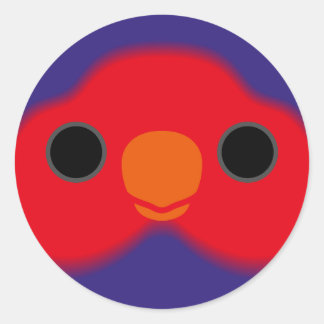 Het gezicht van een Violet-hals heerlijkheid Ronde Sticker