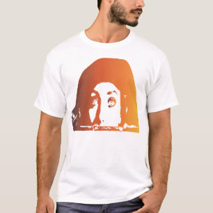 Het gezicht van een vrouw die naar buiten kijkt t-shirt