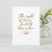Het gezicht van geliefden save the date (Staand voorkant)