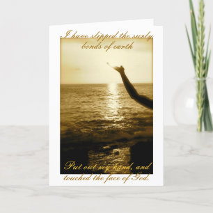 Het gezicht van God - troost en sympathie Kaart