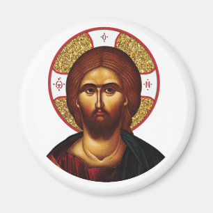 Het gezicht van het heilige Christus icoon Magneet