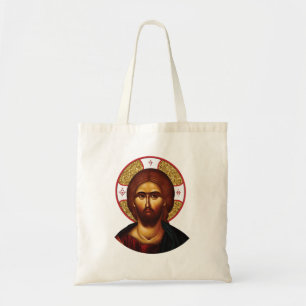 Het gezicht van het heilige Christus icoon Tote Bag