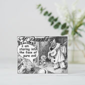 Het gezicht van het pure aambeeld (Banjo Clown) Briefkaart (Staand voorkant)