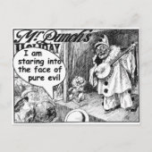 Het gezicht van het pure aambeeld (Banjo Clown) Briefkaart (Voorkant)