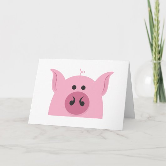 Het Gezicht van het varken Kaart (Voorkant)