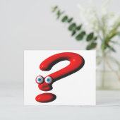 Het Gezicht van het vraagteken Briefkaart (Staand voorkant)