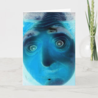 Het gezicht van het Wenskaart van de Vrees, vreest Kaart